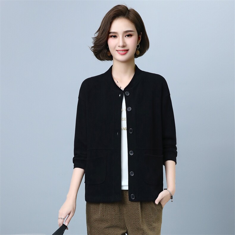 2023年春季新款女士短外套宽松显瘦韩版休闲气质拉链棒球服女春秋,女装短外套,简韵佳
