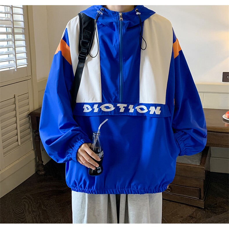 特P48春秋cityboy酒店大口袋工装机能套头笑脸连帽夹克卫衣XWY221图片