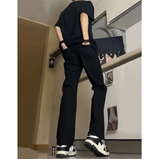 现货主推弹力渐变大码直筒微喇毛边牛仔裤K860-K861-K866-P50，男装牛仔裤，星座205