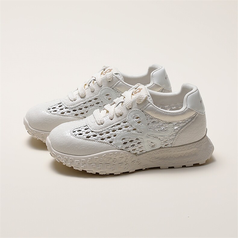 Montagut/梦特娇时尚网面德训鞋夏季新款透气厚底舒适百搭运动，女鞋休闲鞋，上品集物