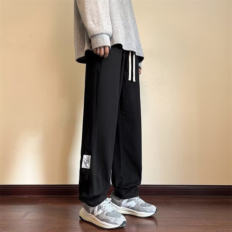港风宽松抽绳束脚休闲裤春秋季ins潮牌工装裤子男K4827-P40,男装休闲裤,星座512-2