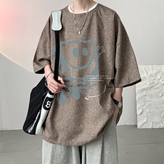风复古亚麻短袖男棉麻t恤男半袖ZT71245-P35，男装T恤，电商A040