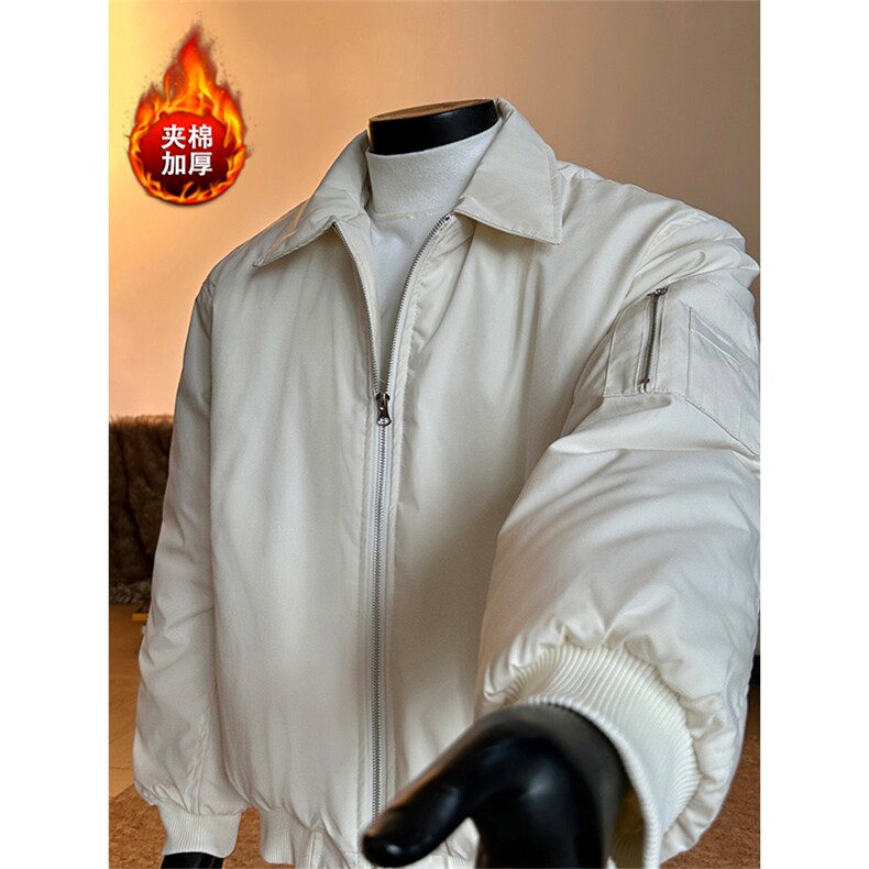 冬季夹棉保暖加厚短款飞行棉服男复古百搭外套5D1180-TP5598,男装棉衣,电商A102