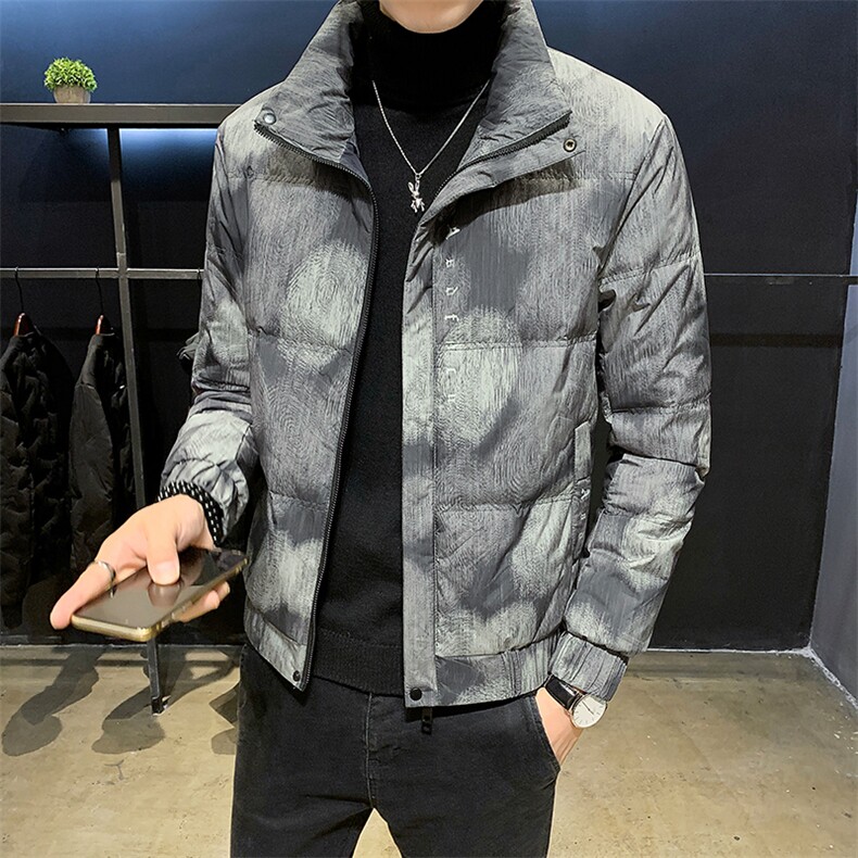 轻薄羽绒服男冬季2025新款渐变潮牌立领外套A313-013-P145,男装羽绒服,电商A313