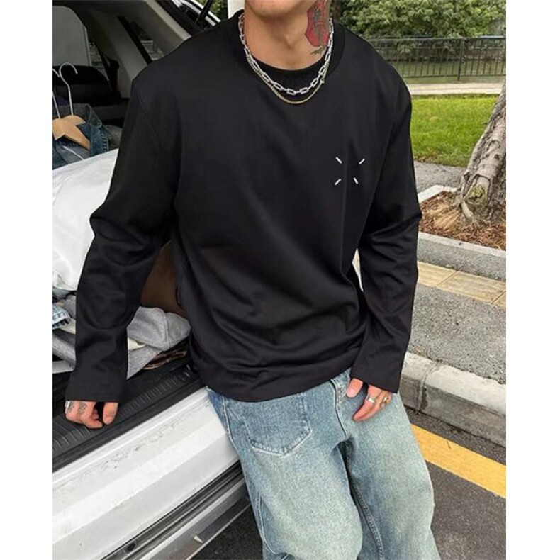 复古长袖t恤男女高街时尚潮流纯棉韩版宽松百搭体恤上衣TX64，男装T恤，星座1116A（原606A-3）