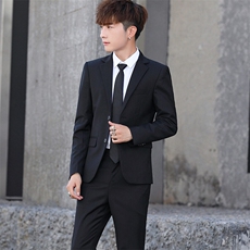 T2Z8632P125西服套装男两件套韩版修身商务职业正装西装新郎结婚，男装西服，星座510A-2