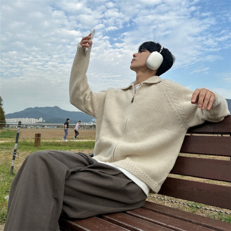 816B-MY012-P75韩！简约纯色毛衣cleanfit,男装针织衫/毛衣,星座816B