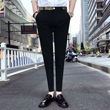 2021夏装新款品质夜店发型师潮男休闲裤A450，男装休闲裤，星座1904A
