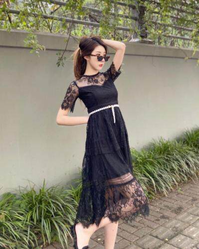 夏季新款连衣裙，女装连衣裙，扉缦