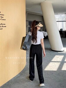 2022防晒新款拖地裤图片