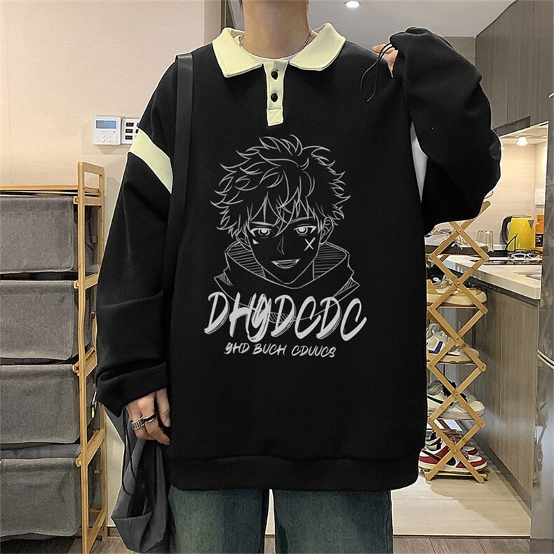 电商DSA028-PLCTV208P5065棉新款港风长袖POLO衫男,男装Polo衫,电商A028