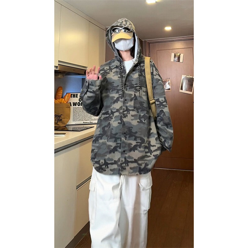 时尚质感水洗工艺外套潮流复古日系高街开衫牛仔外套HY698TP55,男装工装外套,电商A102B