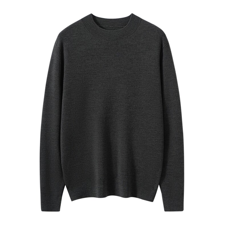 2025年秋季四平加厚圆领长袖时尚青春流行休闲，男装羊毛衫，朝思纯山羊绒