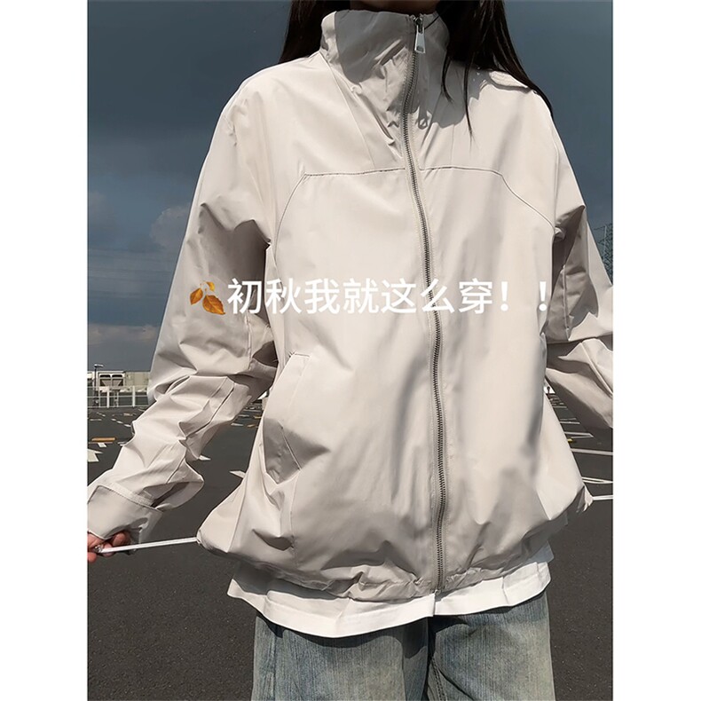 高街时髦个性款上衣日系情侣款潮流简约复古夹克HY803TP60图片