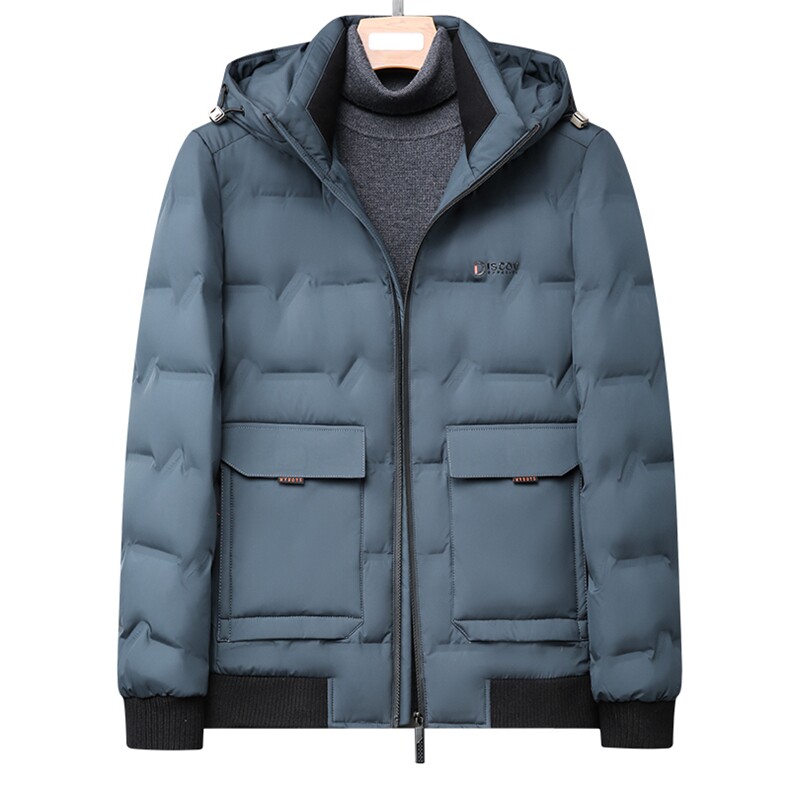 中老年白鸭绒羽绒服中长款保暖爸爸装冬季中年外套QLMF1785-P305,男装羽绒服,电商B212（原钱塘6029）
