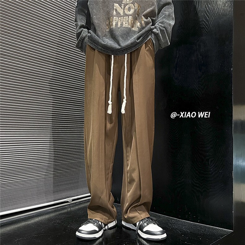 秋季休闲裤男宽松西裤拖地裤D329-QM525-P55-控68图片