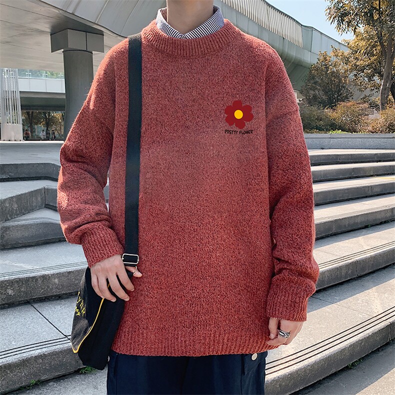 加厚加绒毛衣男大码毛线衣男针织衫男线衫M19257-P45加绒款-P65,男装针织衫/毛衣,电商A040