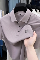 JG-F522夏季新款男士无痕T恤衫简约男士短袖翻领通勤男装，男装T恤，电商B360
