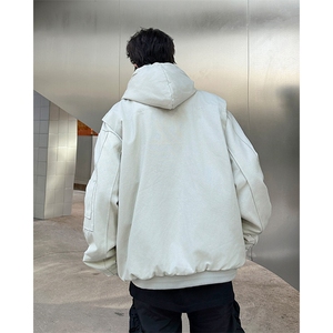 连帽座山雕外套男款冬季加绒棉衣R3002JR-P120图片