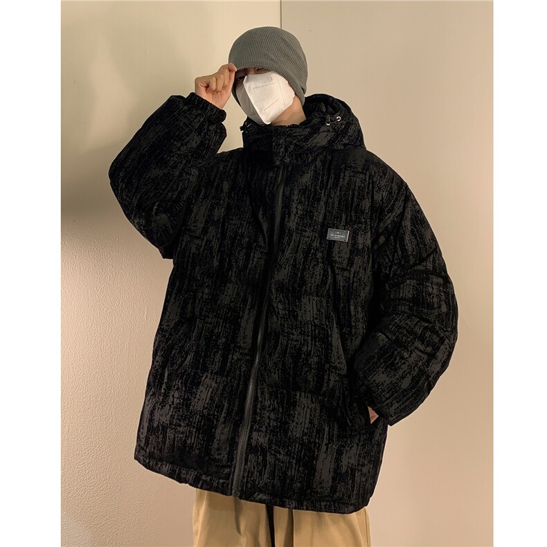 学院风冬装新款连帽加厚棉服外套潮大码学生棉袄外套D230-P138,男装棉衣,电商A335-1（原A458）