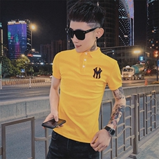 312A-537-P45新款社会小伙短袖T恤修身男士潮流男士半袖体恤A，男装T恤，星座312A-5