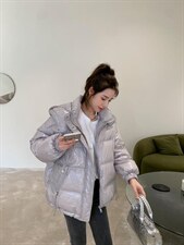 时尚休闲羽绒服，白鸭绒，女装羽绒服，川哲