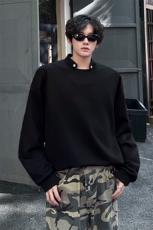 亲肤舒适设计高街痞帅潮男打底衫长袖垫肩小众机车卫衣T恤P50，男装T恤，电商B319