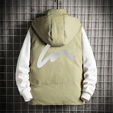 棉马甲男士大码加厚棉背心男坎肩男网格MJ47280-P80，男装背心/马甲，电商A040A