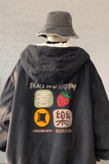 控价158牛仔棉衣男大码加绒羊羔绒牛仔棉服男棉袄NM53322-P140，男装棉衣，电商A040