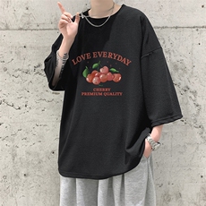 春夏季七分袖t恤男大码五分袖男短袖中袖Q11325-P30，男装T恤，电商A040
