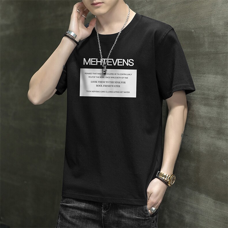 2026夏季新款潮流男士印花短袖T恤大码学生班服潮1210-2-DT08-P10,男装T恤,星座1816-2（原1210–2）
