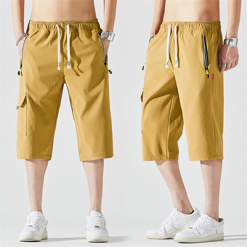 2025夏季新款男士七分裤时尚休闲马裤潮流男裤子KZ1075-P28,男装休闲裤,星座217-4