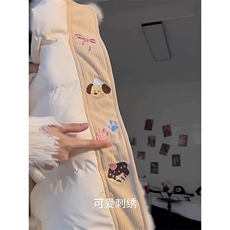 女风复古可爱风刺绣面包服棉衣ZM0129-P103，男装棉衣，星座313A(原308A-2)