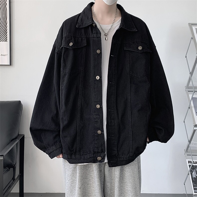 牛仔夹克男大码牛仔外套男茄克NJ77115-P60,男装夹克,电商A040