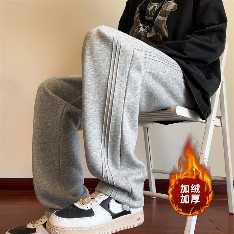 ！2025秋冬新款男士加绒加厚卫裤直筒裤WK2042特P40加绒特P50图片