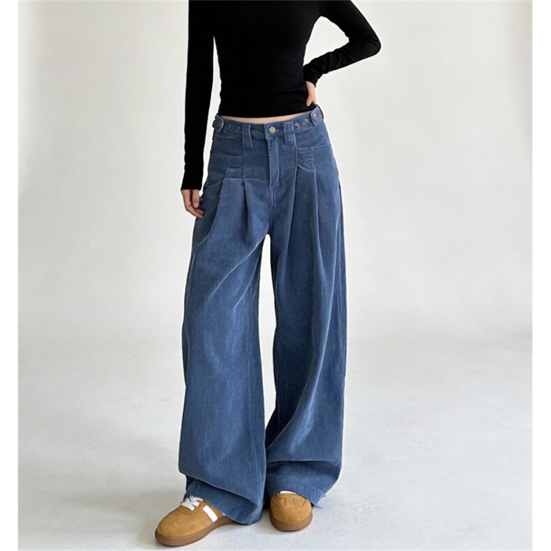 现货。。灯芯绒阔腿裤百搭帅气WXH35-特价P45，男装休闲裤，星座412-1