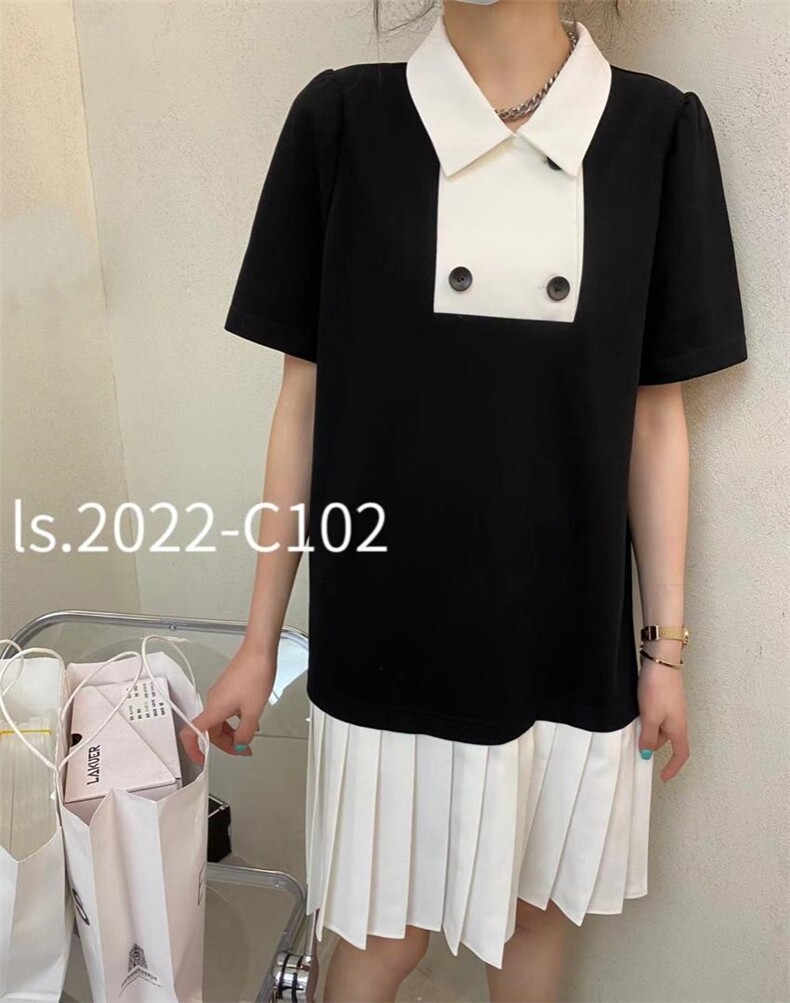 【现货】夏款休闲连衣裙，女装连衣裙，玲珑颂