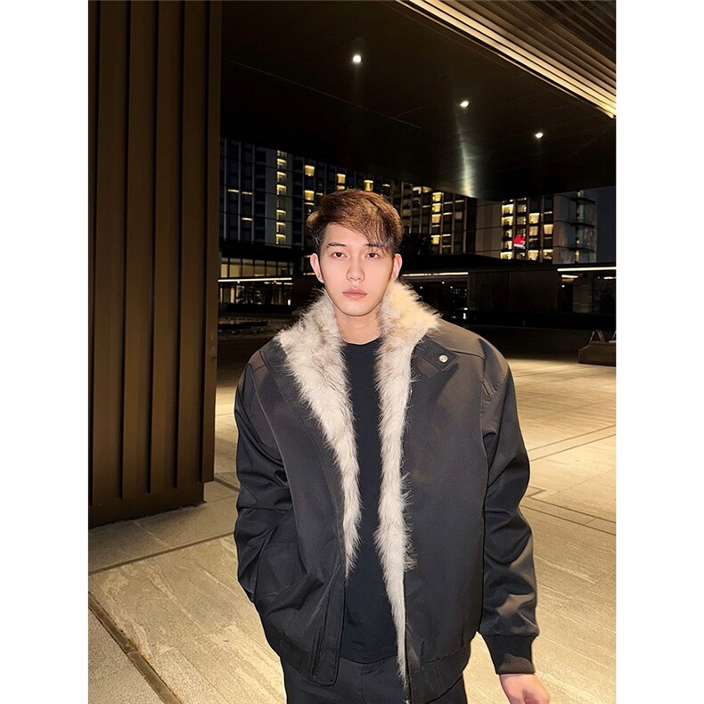 Vless冬季保暖座山雕棱形锁棉男女百搭基础通勤cleanfit夹克棉服，男装夹克，星座506A