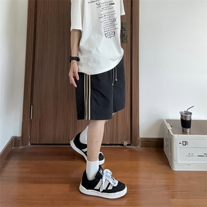 大量现货 潮流痞帅学生休闲裤男女款设计感条纹速干裤DK708-P40图片