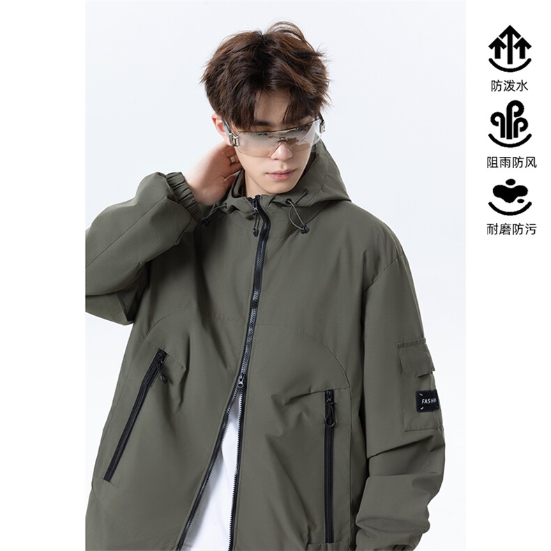 冲锋衣设计感外套男女同款高级感户外登山服F789-特价P40图片