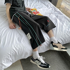 2023夏季新款港风大码休闲百搭七分裤M-5XHK21149-P35，男装休闲裤，电商A022