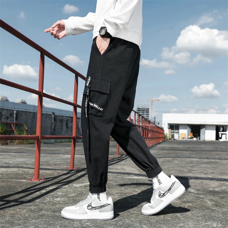 休闲裤男士韩版潮流束脚裤潮牌宽松运动长裤男秋季DS989T,男装休闲裤,电商A102