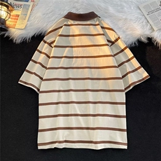 翻领短袖T恤男简约百搭休闲打底五分袖POLO衫T110P30，男装Polo衫，星座1116-2