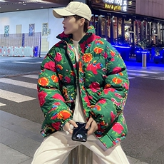 MY203东北大花风民族特色花棉袄棉衣保暖面包服大码男女棉服，男装棉衣，星座115A(原星座507）