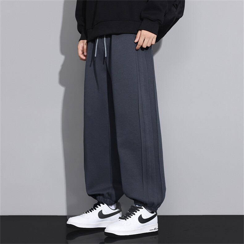 C068/P45休闲裤男个性大码宽松潮男百搭长裤子运动直筒裤M-8XL,男装休闲裤,星座1204