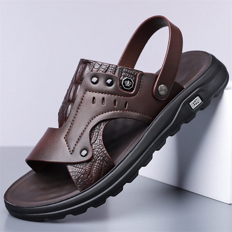 X5017-p115凉鞋男士新款休闲厚底沙滩鞋时尚拖鞋男，男鞋凉鞋，星座1407-3