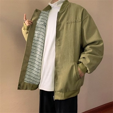 美式复古设计感两面穿外套男女宽松百搭情侣棒球服夹克潮WJ52-P68，男装夹克，星座1008-1