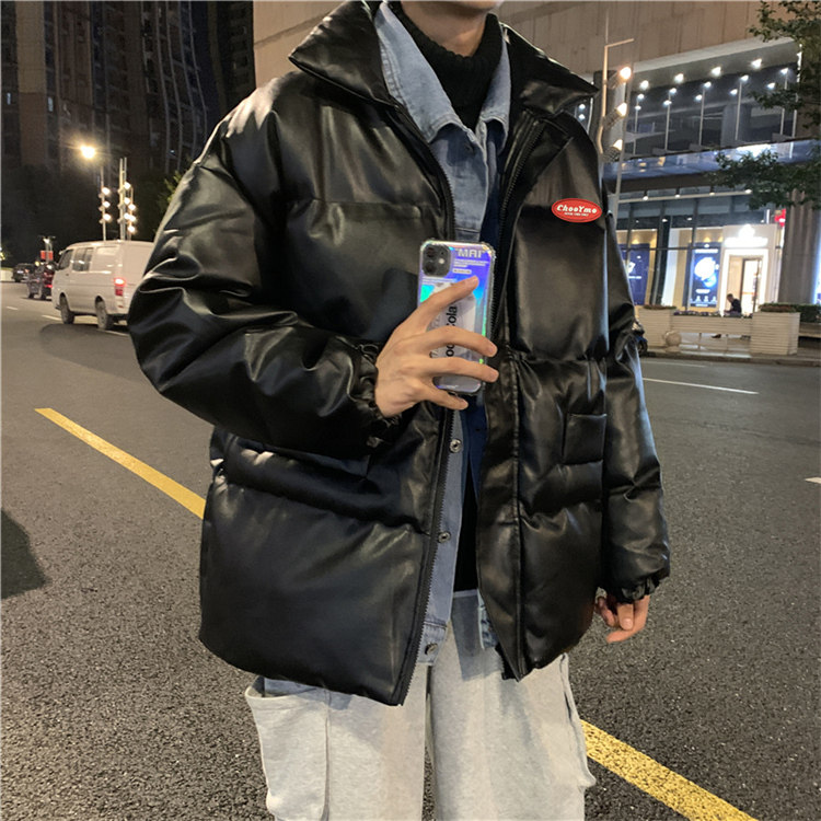 2021秋冬港风服假两件牛仔拼接衣韩版袄男潮现货W133-P95,男装棉衣,星座512-4