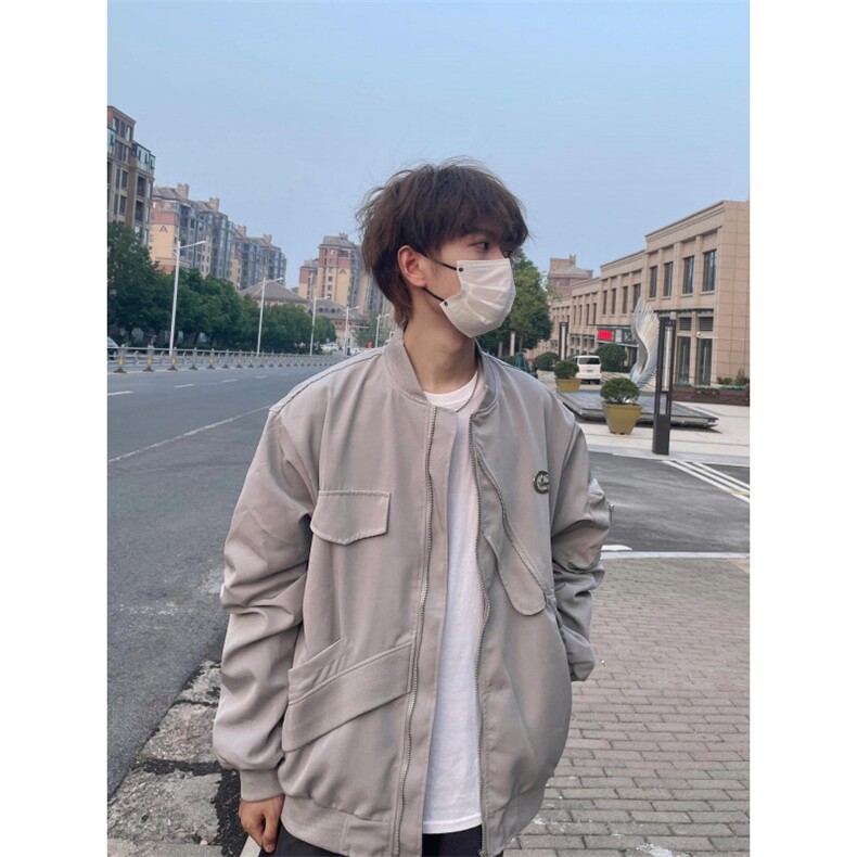 【有货】美式高街飞行员夹克外套男不规则棒球服XX034CC-特P60,男装夹克,星座1007（原301D）