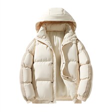 冬季港风三条杠撞色连帽棉衣加绒加厚拼色加厚棉衣外套MY6088P90，男装棉衣，电商A128